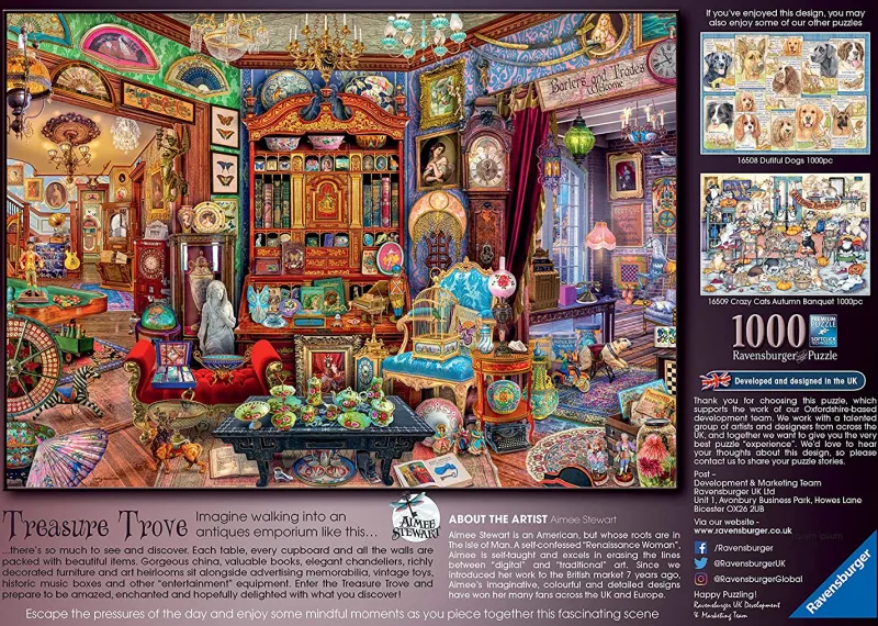 Ravensburger - Treasure Trove - 1000 Piece Jigsaw Puzzle Fashion
