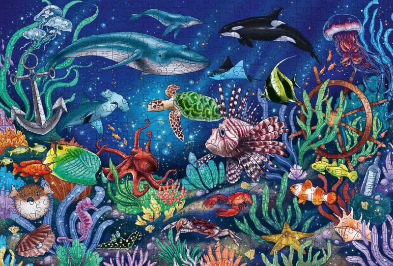 Ravensburger - Under The Sea - 500 Piece Wooden Jigsaw Puzzle Discount