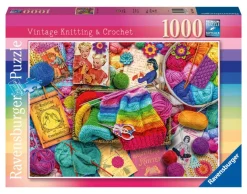 Ravensburger - Vintage Knitting & Crochet - 1000 Piece Jigsaw Puzzle Sale