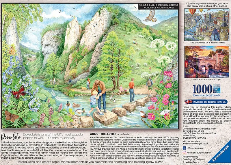 Ravensburger - Walking World - Dovedale - 1000 Piece Jigsaw Puzzle Hot