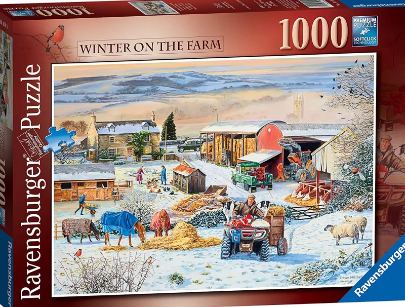 Ravensburger - Winter On The Farm - 1000 Piece Jigsaw Puzzle Online