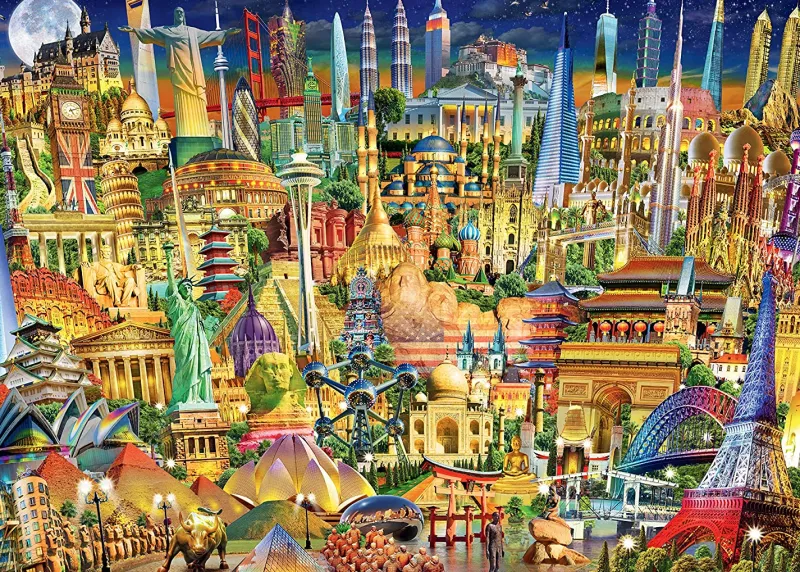Ravensburger - World Landmarks at Night - 1000 Piece Jigsaw Puzzle Best