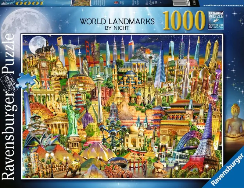 Ravensburger - World Landmarks at Night - 1000 Piece Jigsaw Puzzle Best