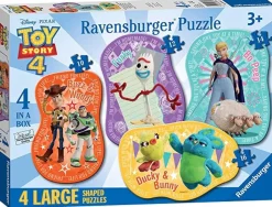 Ravensburger Disney Toy Story 4, 4 Large Shaped Jigsaw Puzzles (10,12,14,16pc) Fashion