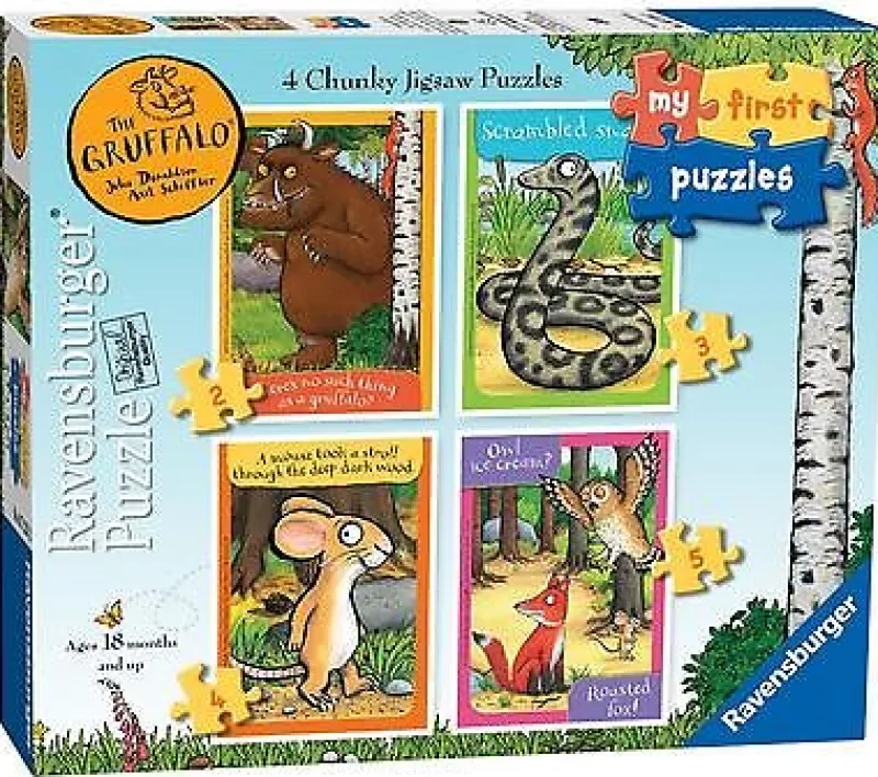 Ravensburger My First Puzzle, The Gruffalo (2, 3, 4 & 5pc) Jigsaw Puzzles Best