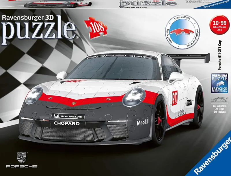 Ravensburger Porsche GT3 Cup - 108 Piece 3D Jigsaw Puzzle Sale