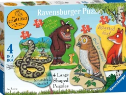 Ravensburger The Gruffalo 4 Large Shaped Jigsaw Puzzles (10,12,14,16pc) Discount