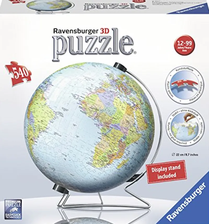 Ravensburger The World on V-Stand Globe - 540 Piece 3D Jigsaw Puzzle Online