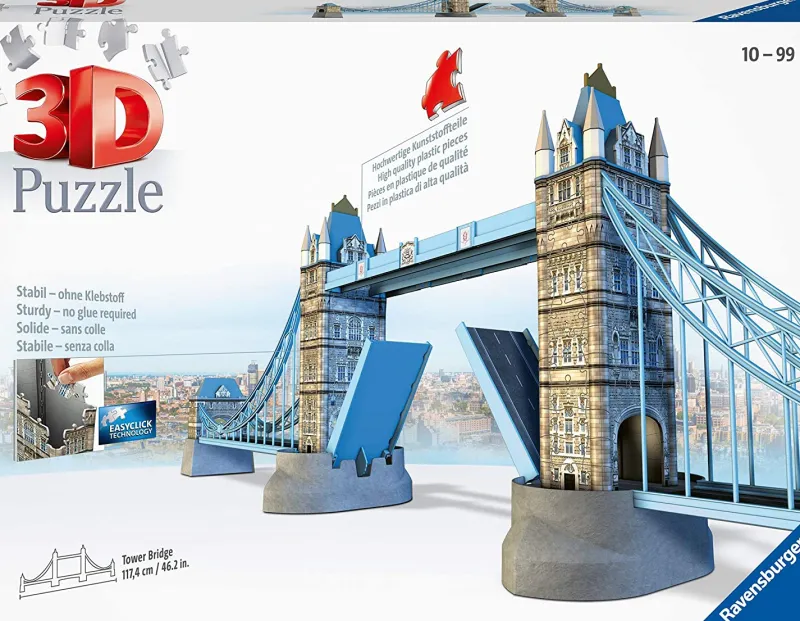 Ravensburger Tower Bridge Of London - 216 Piece 3d Jigsaw Puzzle Fashion