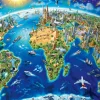 Ravensburger World Landmarks Map XXL - 200 Jigsaw Puzzle Best