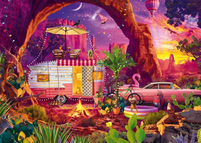 Schmidt - A Desert Camping Paradise - 1000 Piece Sale
