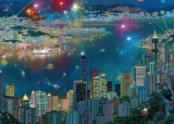 Schmidt - Alexander Chen - Fireworks over Hong Kong - 1000 Piece Jigsaw Puzzle Outlet