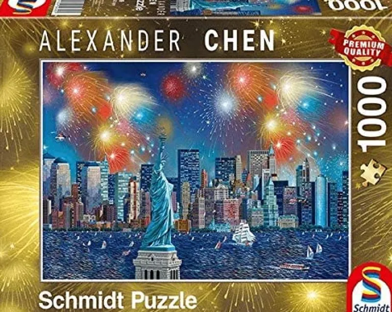 Schmidt - Alexander Chen - Fireworks over New York - 1000 Piece Jigsaw Puzzle Online