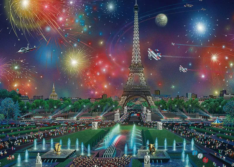 Schmidt - Alexander Chen, Fireworks at the Eiffel Tower - 1000 Piece Jigsaw Puzzle Fashion