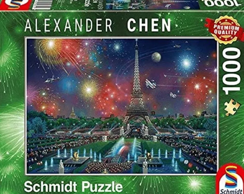 Schmidt - Alexander Chen, Fireworks at the Eiffel Tower - 1000 Piece Jigsaw Puzzle Fashion