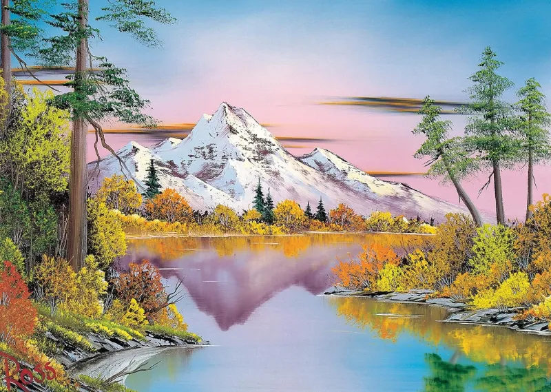 Schmidt - Bob Ross: Reflections - 1000 Piece Jigsaw Puzzle Fashion