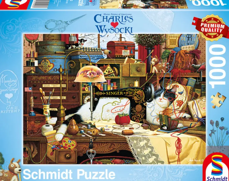 Schmidt - Charles Wysocki: Maggie the Messmaker - 1000 Piece Jigsaw Puzzle Online