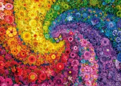 Schmidt - Colourful Swirl of Flowers - 2000 Piece Jigsaw Puzzle Hot