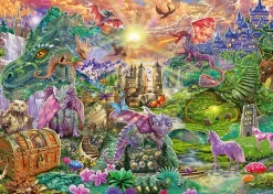 Schmidt - Enchanted Dragon Land- 1000 Piece Jigsaw Puzzle New