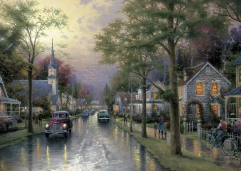 Schmidt - Jigsaw Puzzle - 1000 Pieces - Thomas Kinkade : The Waking - 1000 Piece Jigsaw Puzzle Outlet