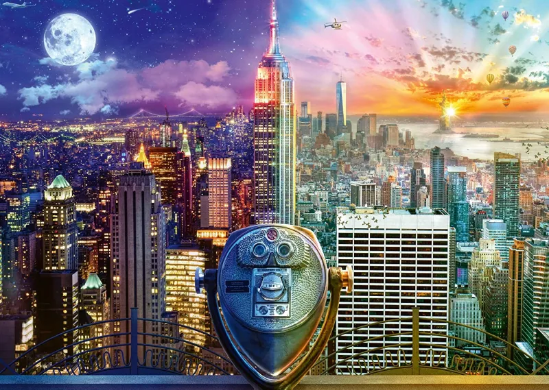 Schmidt - Lars Stewart: New York Night & Day - 1000 Piece Jigsaw Puzzle New