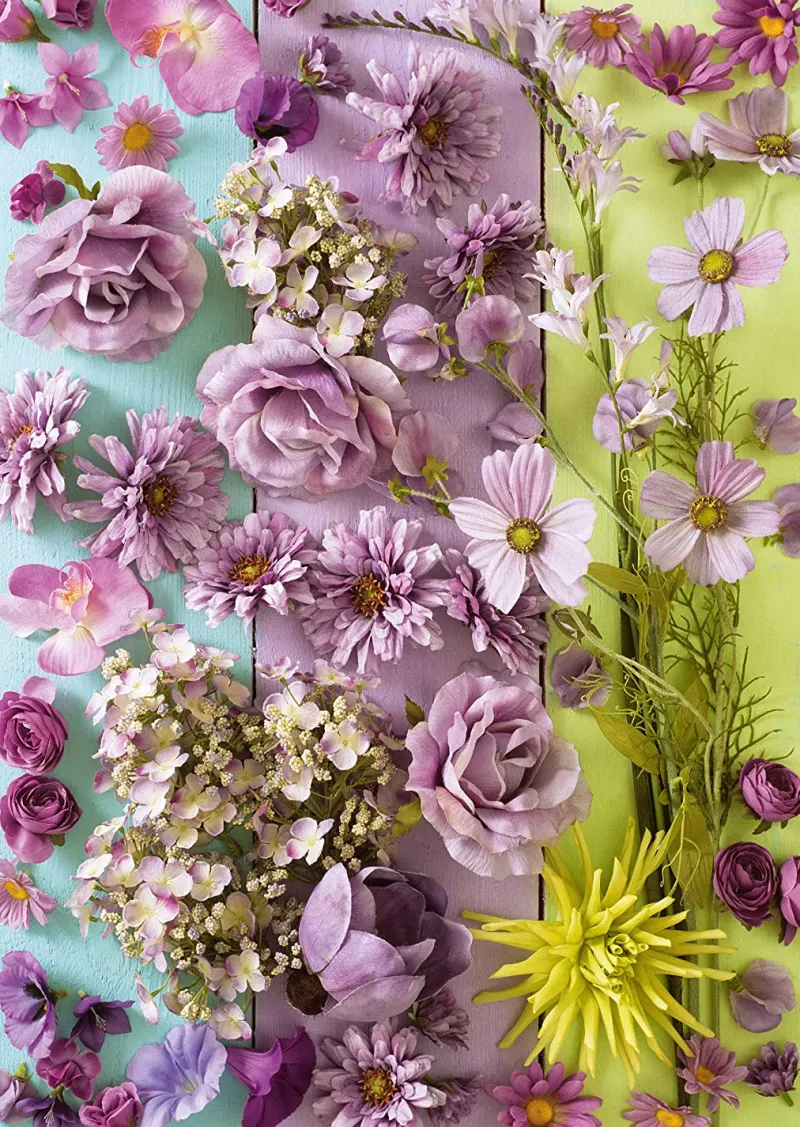 Schmidt - Purple Flowers - 1000 Piece Jigsaw Puzzle New