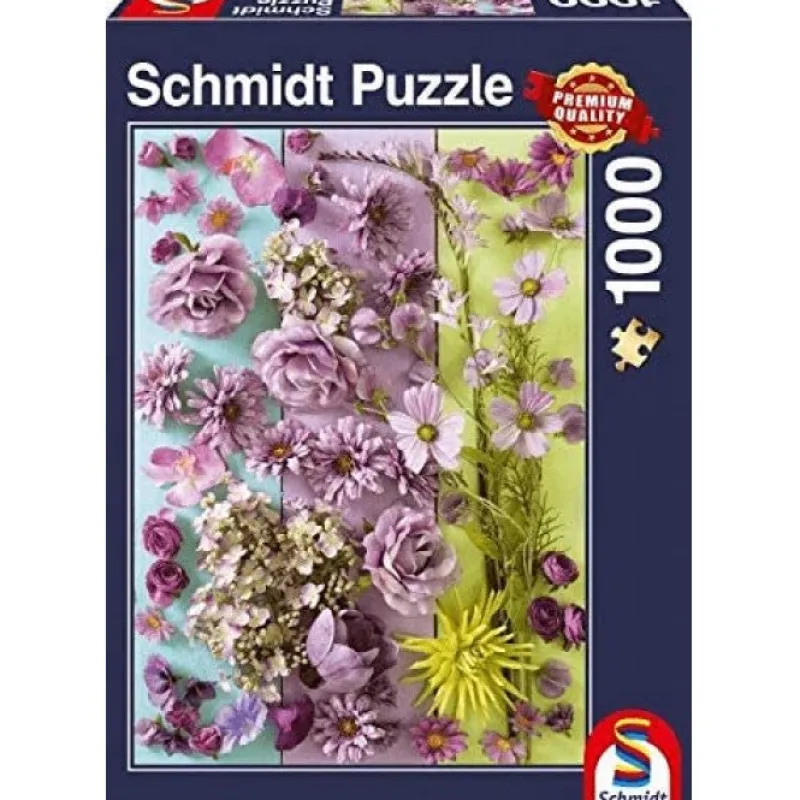 Schmidt - Purple Flowers - 1000 Piece Jigsaw Puzzle New