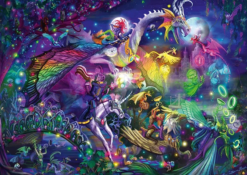 Schmidt - Rose Cat Khan: Summer Night Circus - 1000 Piece Jigsaw Puzzle Outlet
