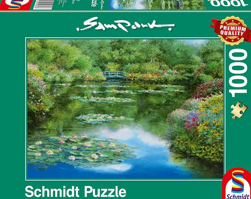 Schmidt - Sam Park - Water Lily Pond - 1000 Piece Jigsaw Puzzle New