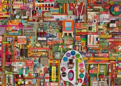 Schmidt - Shelley Davies: Vintage Artist Materials - 1000 Piece Jigsaw Puzzle Online