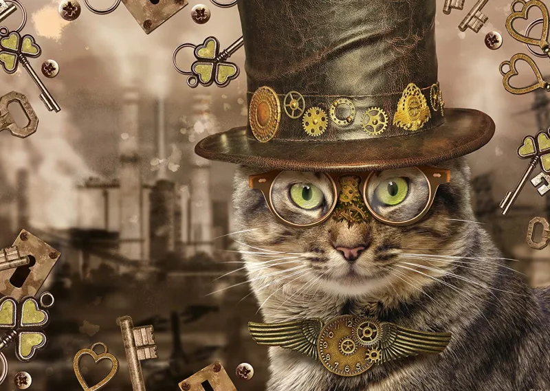 Schmidt - Steampunk Cat - 1000 Piece Jigsaw Puzzle Hot