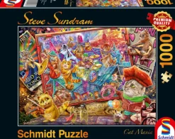 Schmidt - Steve Sundram: Cat Mania - 1000 Piece Jigsaw Puzzle Online
