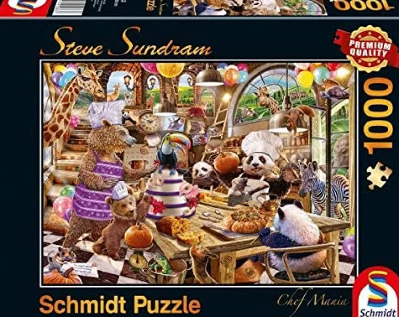 Schmidt - Steve Sundram: Chef Mania - 1000 Piece Jigsaw Puzzle New