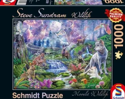 Schmidt - Steve Sundram: Moonlit Wildlife - 1000 Piece Jigsaw Puzzle Hot