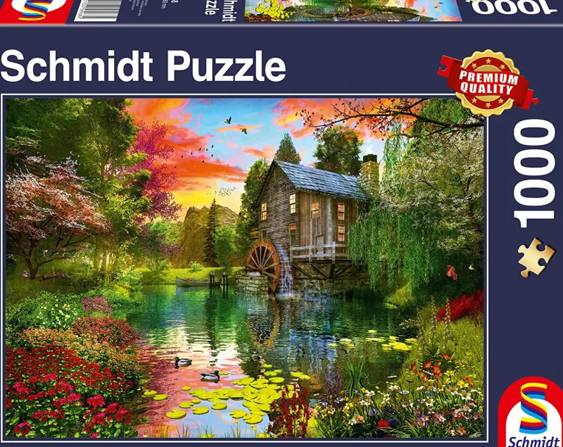Schmidt - The Watermill - 1000 Piece Jigsaw Puzzle Online