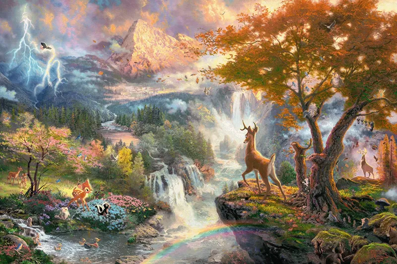 Schmidt - Thomas Kinkade - Disney Bambi - 1000 Piece Jigsaw Puzzle Fashion