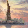 Schmidt - Thomas Kinkade - Statue of Liberty at Dusk - 1000 Piece Jigsaw Puzzle Outlet