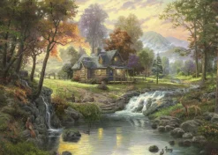 Schmidt - Thomas Kinkade : Mountain Retreat - 1000 Piece Jigsaw Puzzle Best