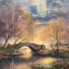 Schmidt - Thomas Kinkade - Central Park in Autumn - 1000 Piece Jigsaw Puzzle Clearance