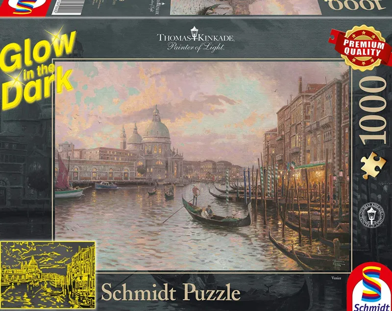 Schmidt - Thomas Kinkade - In the Streets of Venice - 1000 Piece Jigsaw Puzzle Clearance