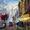 Schmidt - Thomas Kinkade: Batman, Superman and Wonder Woman - 1000 Piece Jigsaw Puzzle Hot