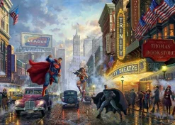 Schmidt - Thomas Kinkade: Batman, Superman and Wonder Woman - 1000 Piece Jigsaw Puzzle Hot