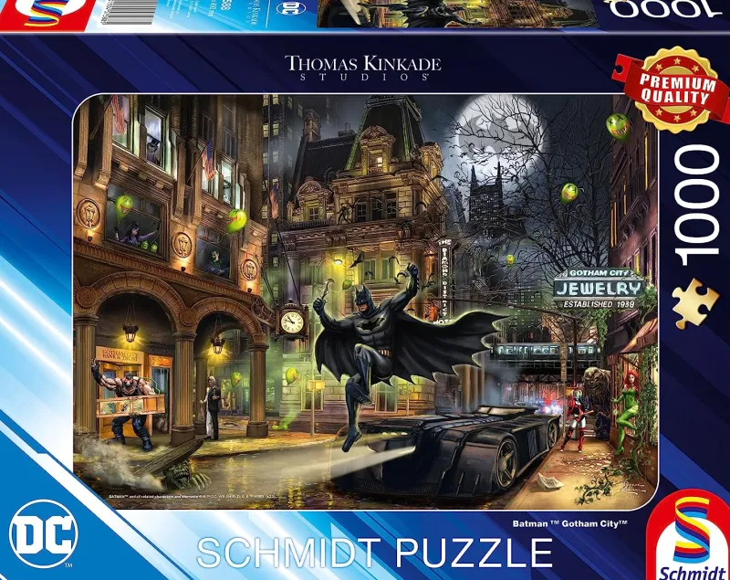 Schmidt - Thomas Kinkade: Batman - Gotham City - 1000 Piece Jigsaw Puzzle Online