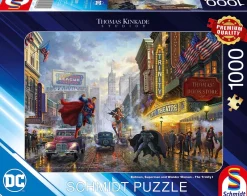 Schmidt - Thomas Kinkade: Batman, Superman and Wonder Woman - 1000 Piece Jigsaw Puzzle Hot