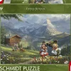 Schmidt - Thomas Kinkade: Disney Mickey & Minnie in the Alps - 1000 Piece Jigsaw Puzzle Outlet