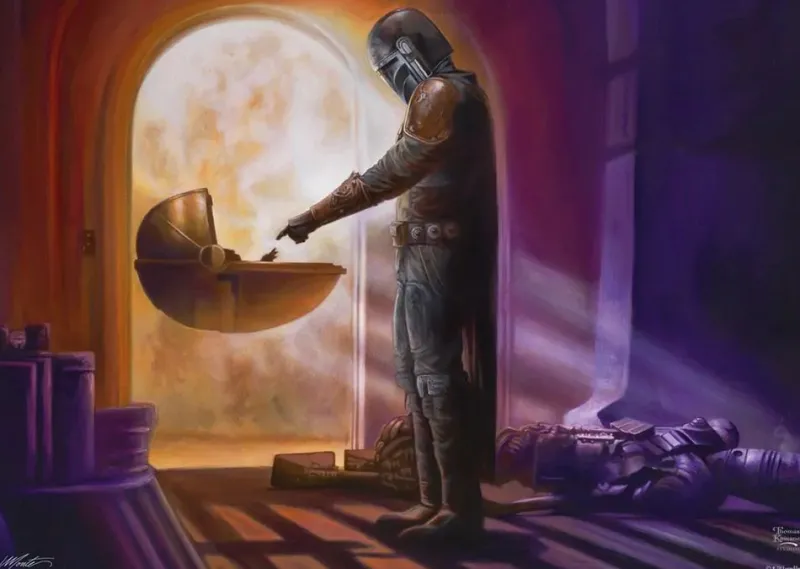 Schmidt - Thomas Kinkade: Disney Star Wars The Mandalorian - Turning Point - 1000 Piece Jigsaw Puzzle Hot