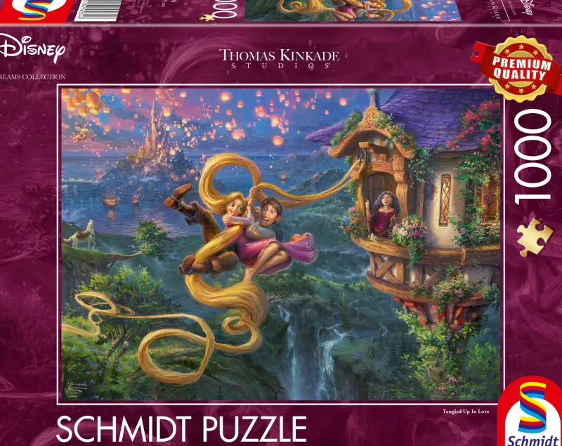 Schmidt - Thomas Kinkade: Disney Tangled Up in Love - 1000 Piece Outlet