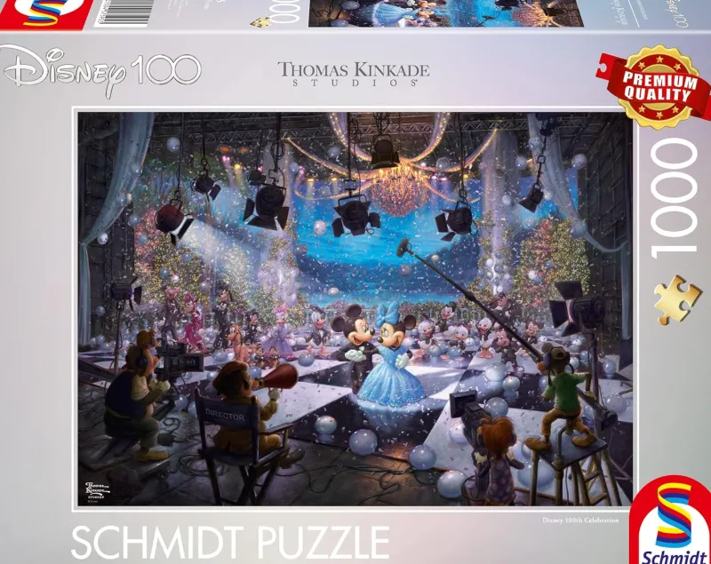 Schmidt - Thomas Kinkade: Disney 100 Years of Disney Mickey and Minnie - 1000 Piece Jigsaw Puzzle Online