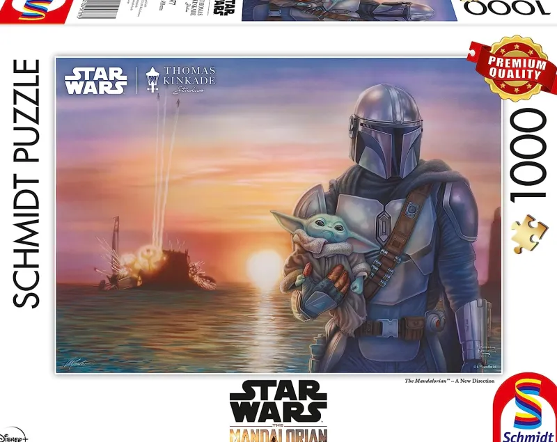 Schmidt - Thomas Kinkade: Disney Star Wars The Mandalorian - A New Direction - 1000 Piece Jigsaw Puzzle New