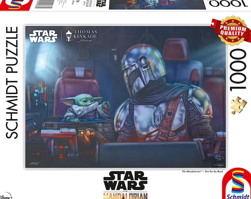 Schmidt - Thomas Kinkade: Disney Star Wars The Mandalorian - Two for the Road - 1000 Piece Jigsaw Puzzle Hot